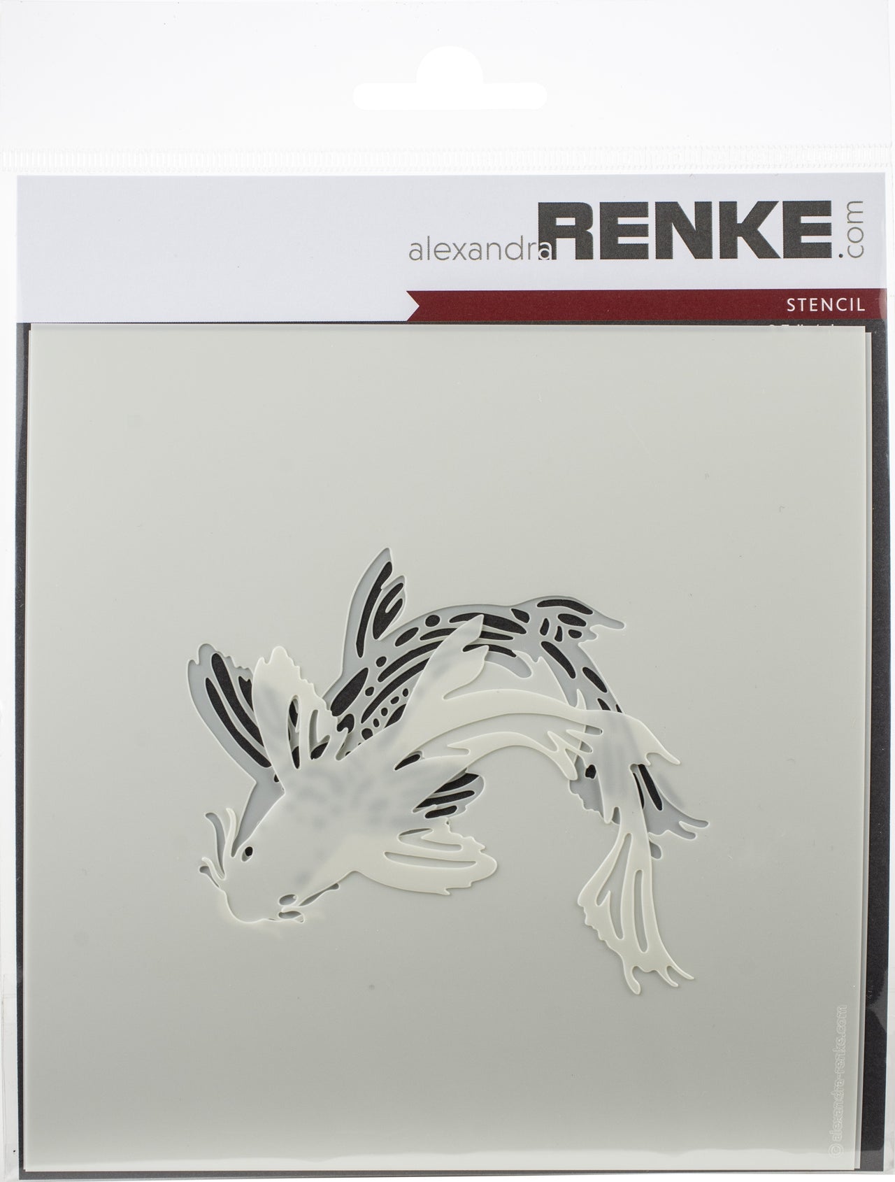 Alexandra Renke Stencil 6"X6" 3/Pkg - Koi, Wildness Of Nature