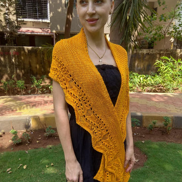 Golden Ginkgo Shawl