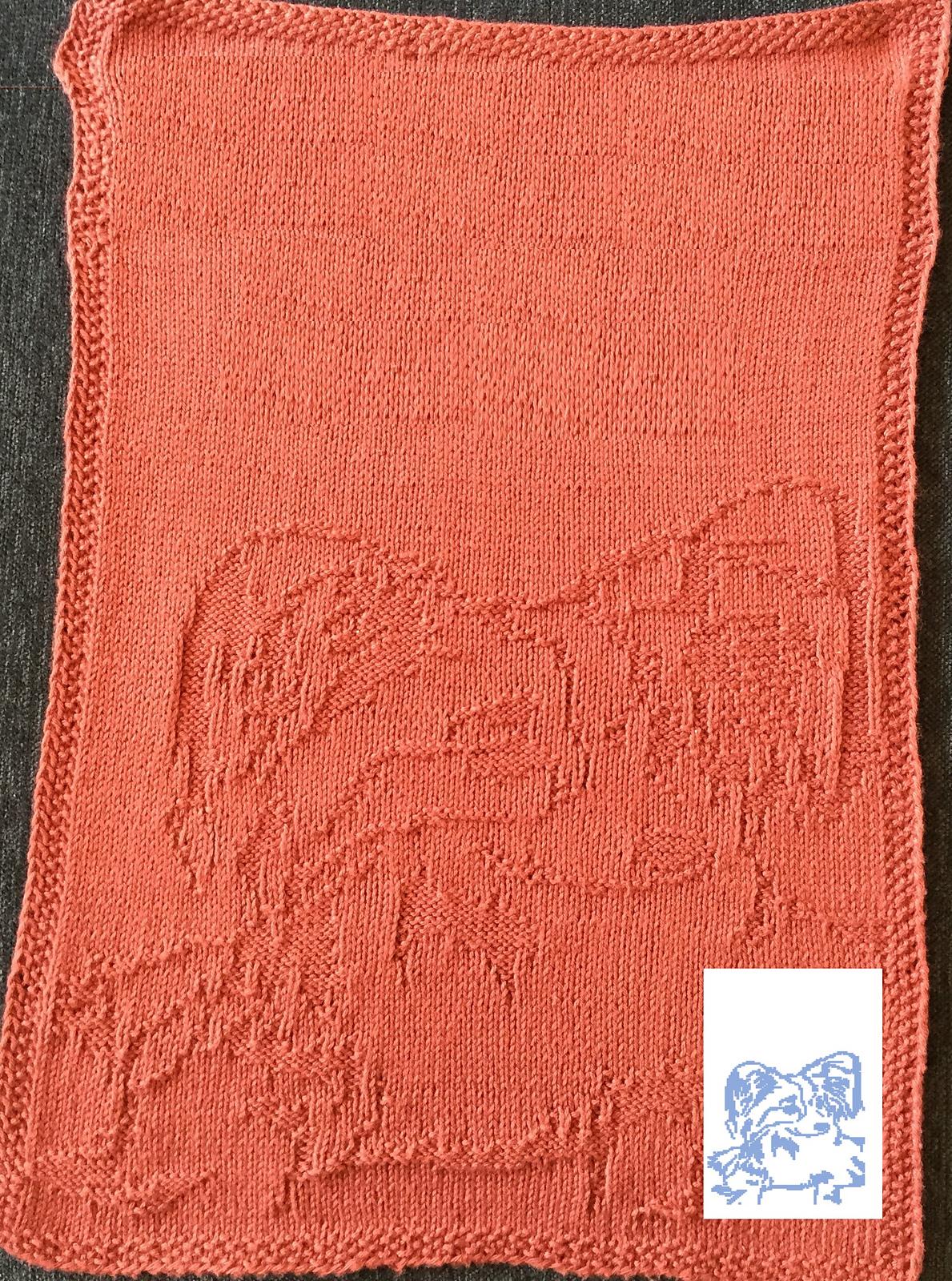 Nr. 69 Papillion dog guest towel