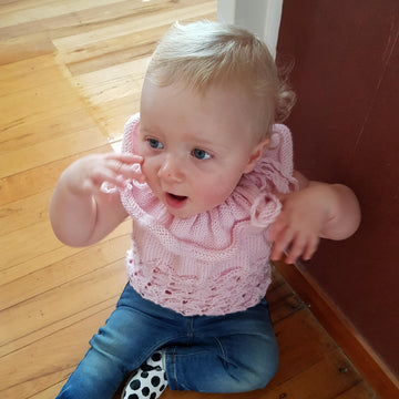 Pink lacy top