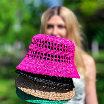 Raffia Bucket hat