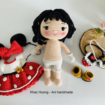 MIAN baby in the costume of minnie mouse