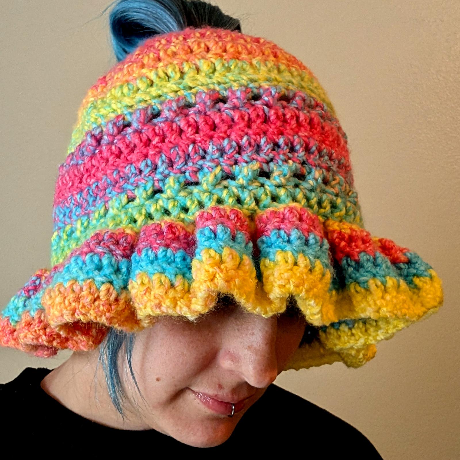 Ponytail Ruffle Hat