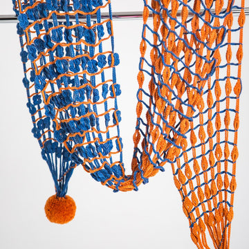 Hint of spring crochet scarf