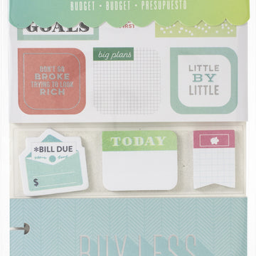 Happy Planner Note Cards/Sticky Note Multi Pack - Budget, 395/Pkg