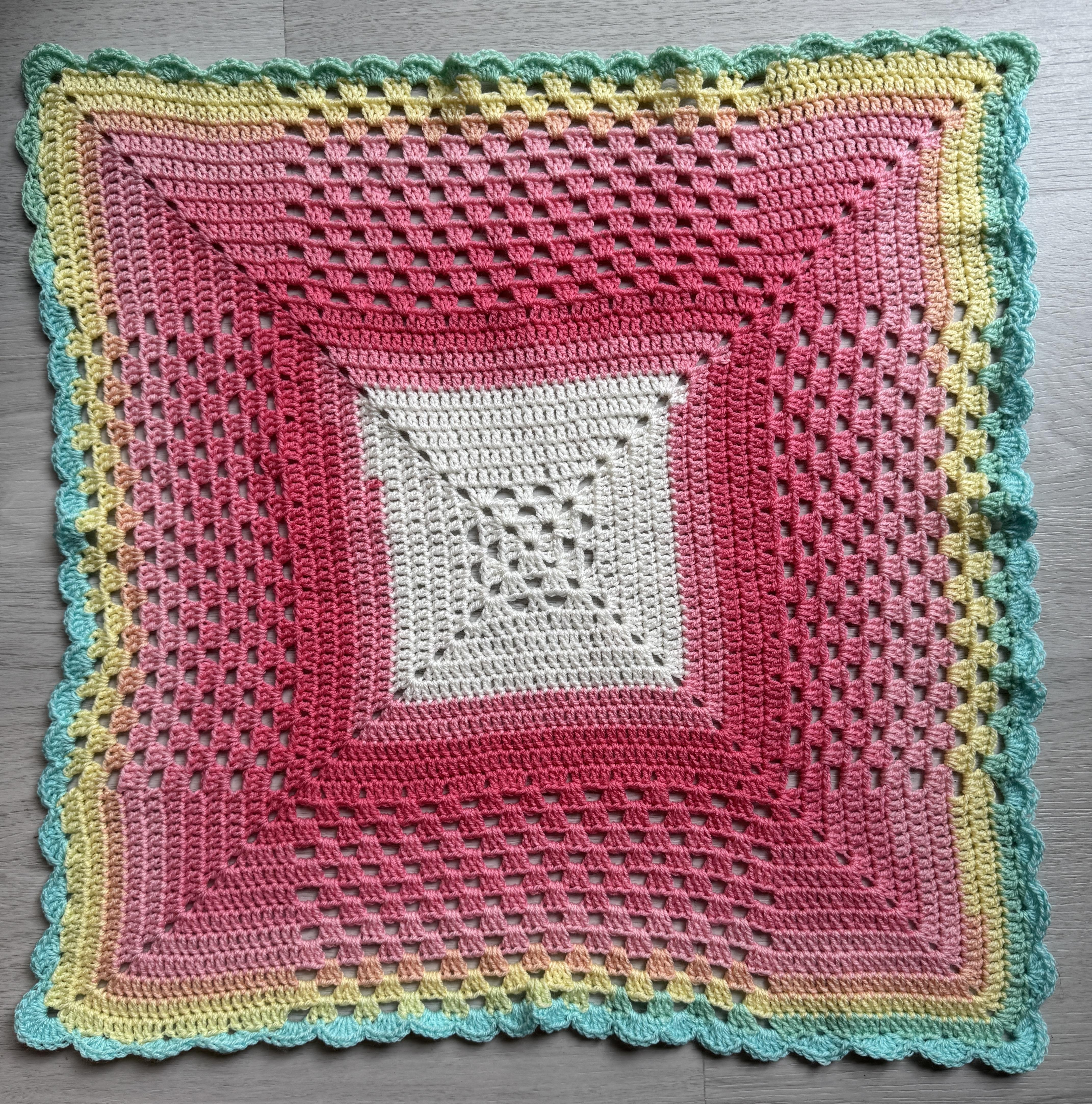 Easy Beginner's Squared and Beautiful Baby Blanket