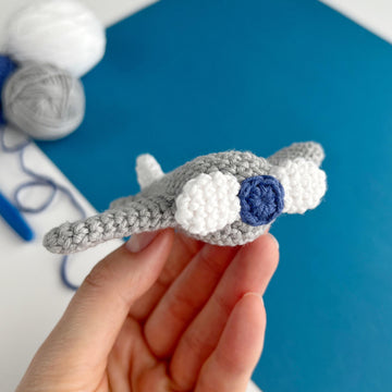 Airplane crochet pattern keyring Amigurumi pattern Crochet Bag charm keychain Car mirror hanger