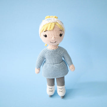 Imogen the Ice Skater Amigurumi Doll