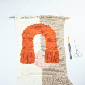 The Moon Gate Crochet Wall Hanging