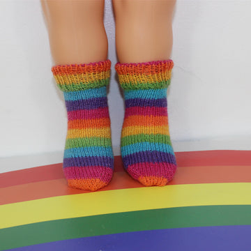 Baby Very Easy No Heel Rainbow Socks