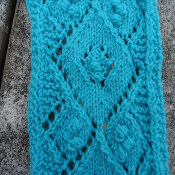 Lacy Argyle Infinity Scarf