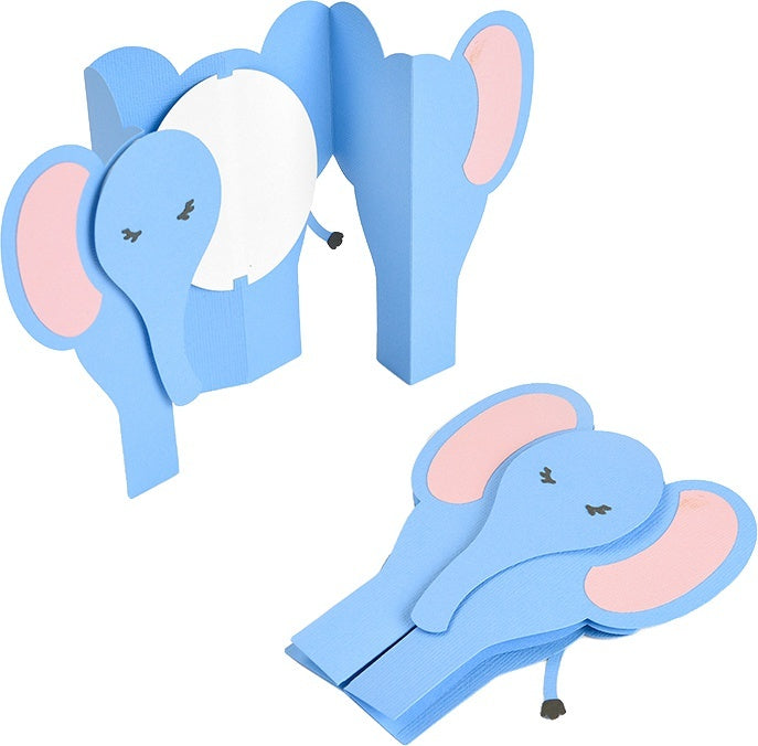 Sizzix Thinlits Dies By Jen Long - Fold-A-Long Card, Elephant