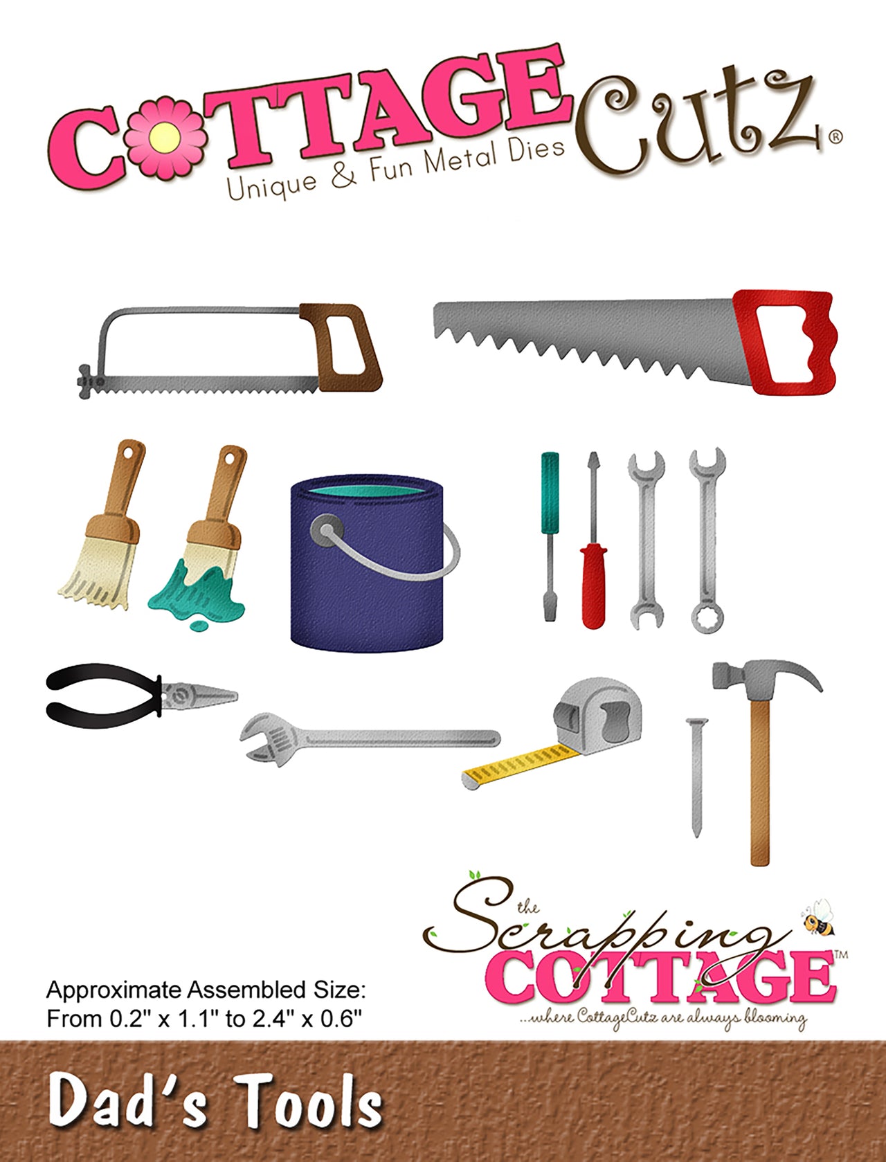 CottageCutz Dies - Dad's Tools .2" To 2.4"