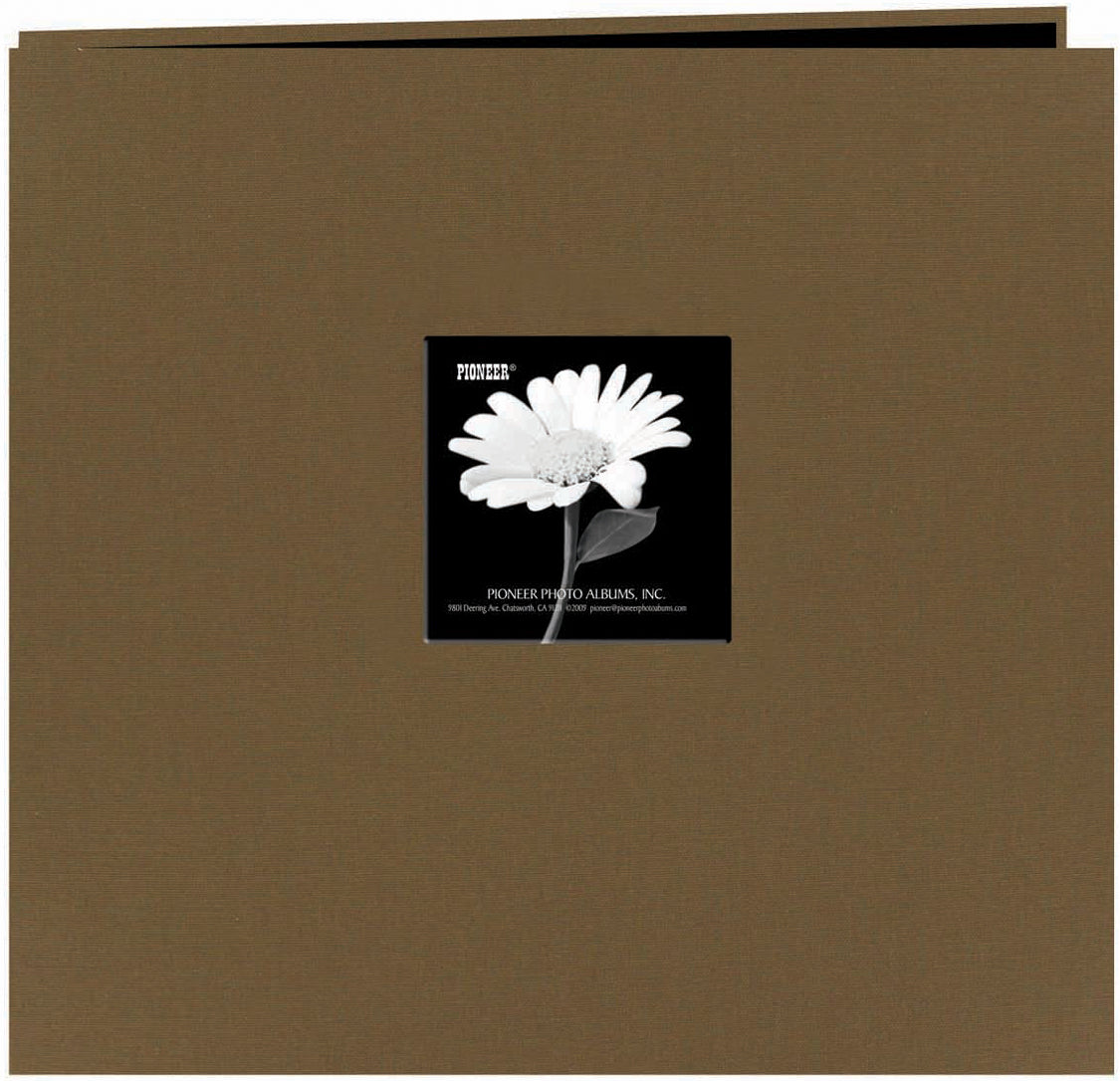 Pioneer Fabric Frame Post Bound Album 12"X12" - Warm Mocha