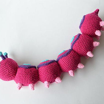 Absolom the Caterpillar Crochet Pattern, Centipede Amigurumi, Caterpillar Amigurumi