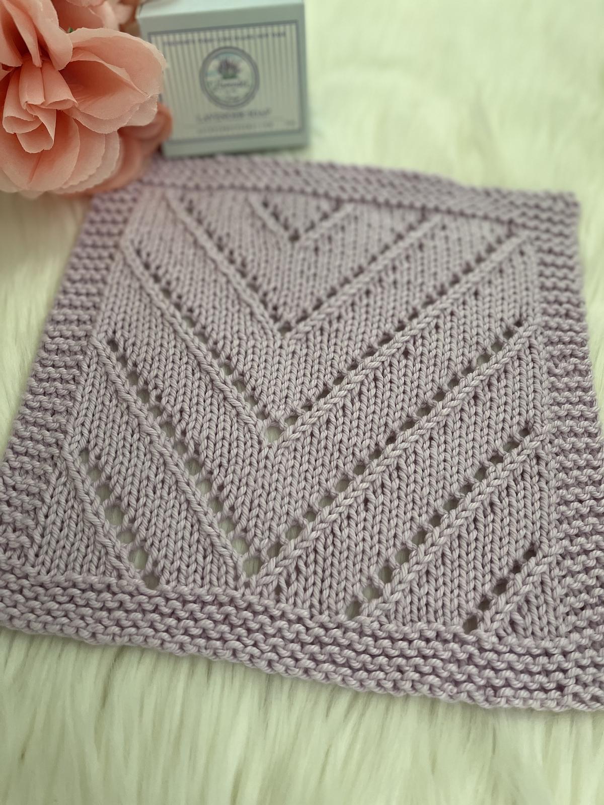 Offset Chevron Washcloth