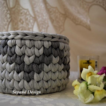 T-shirt yarn basket- N85-En-Fr