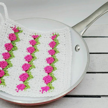 Tulip Stitch Dishcloth
