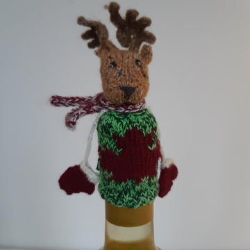 Christmas bottle beanies