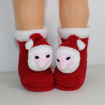 Toddler Santa Head Christmas Slippers