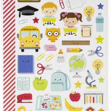 Doodlebug Dooblebug Mini Cardstock Stickers 2/Pkg - School Days Icons