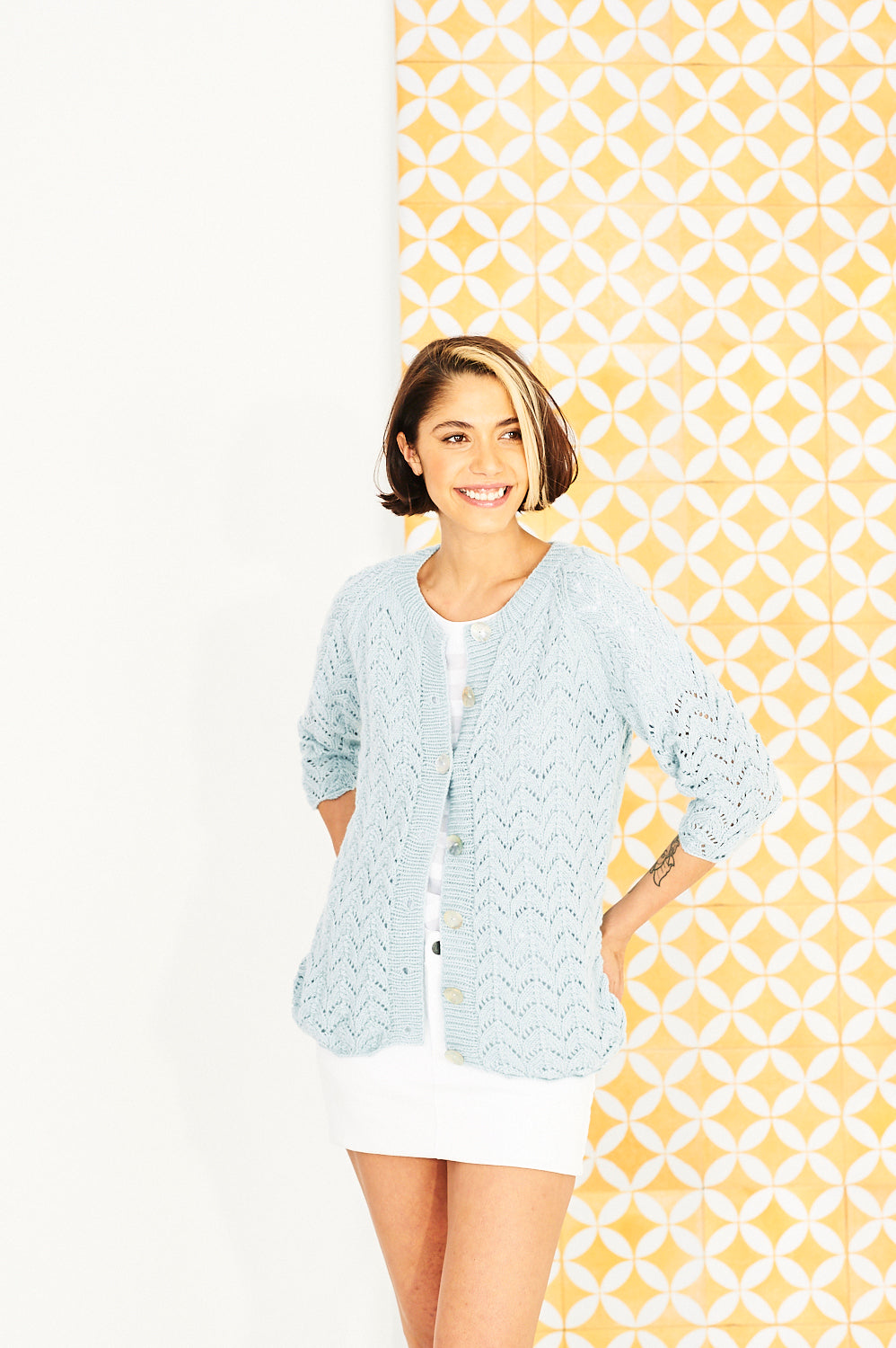 Cardigan and Sweater in Stylecraft Bellissima DK - 9849 - Downloadable PDF