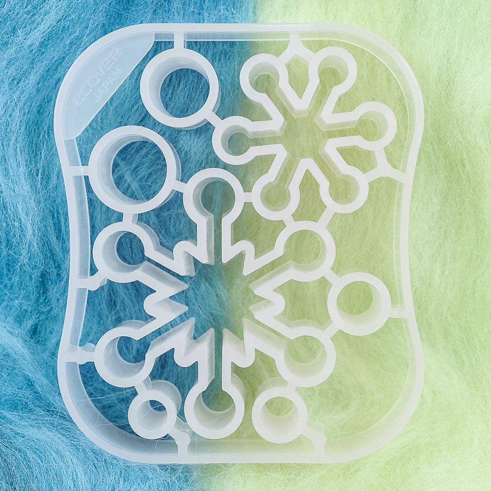 Clover Needle Felting  Mold - Snow Crystal