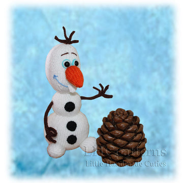 Olaf Snowman Knitting PATTERN, Frozen Inspired Knitted Snowman
