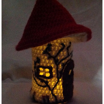 Toadstool Fairy House Jar Light