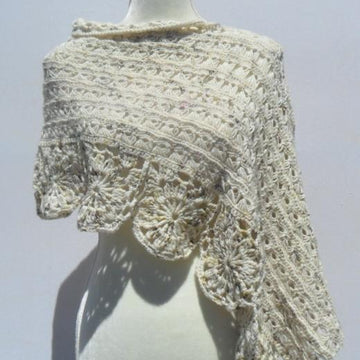 Blossom Broomstick Lace Poncho