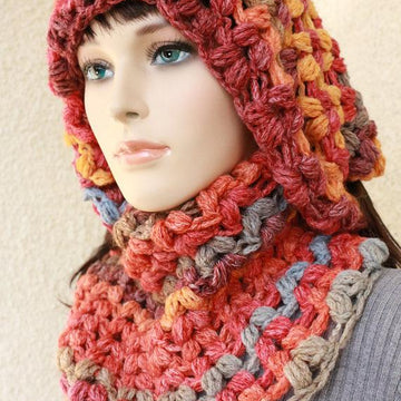 Puff Stitch Chunky Infinity Scarf Tutorial