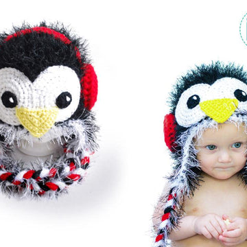 Furry Penguin Hat