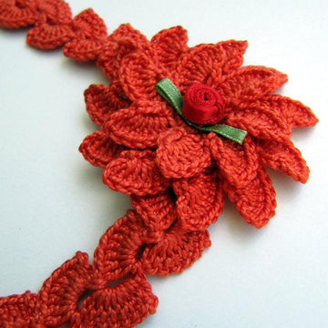 Lyubava Crochet Flower Headband Tutorial