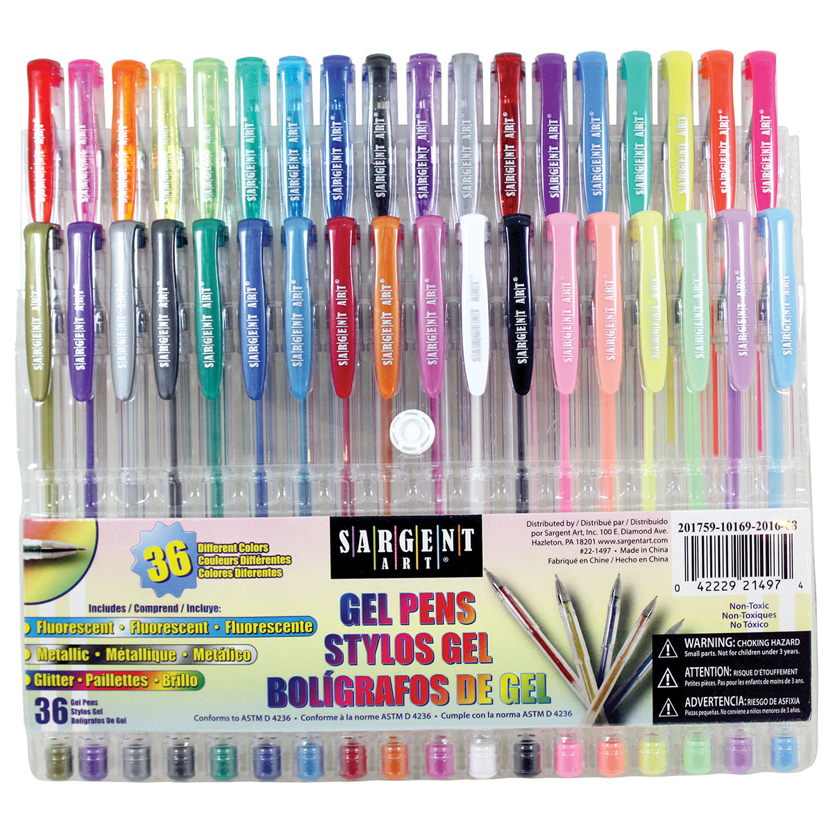 Sargent Art Gel Pen Set 36/Pkg - Assorted