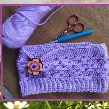 Spring Arrows Keyhole Head Warmer
