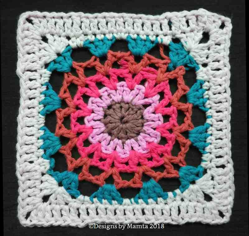 Marigold Afghan Square Esay Crochet Pattern