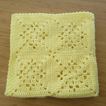 Diamond Filet Motif Crochet Baby Blanket Pattern