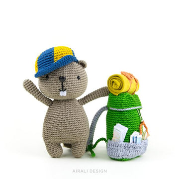 Lenny the amigurumi Beaver