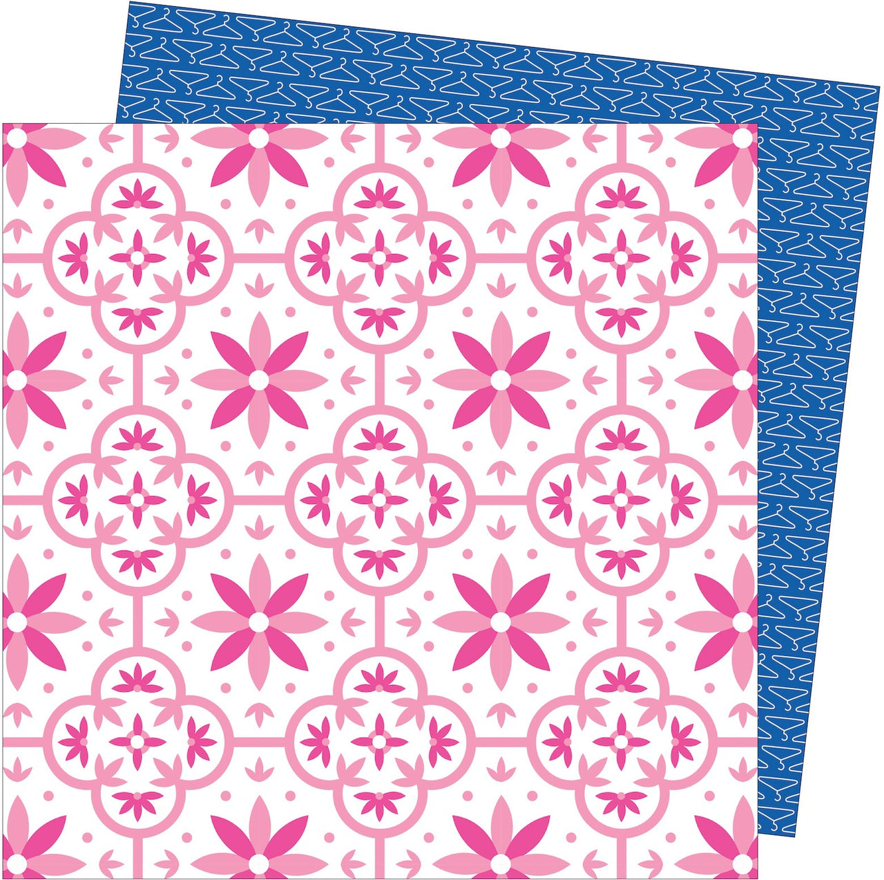 American Crafts Damask Love Write At Home Double-Sided Cardstock 12"X12" 25/Pkg - Hang In There Baby