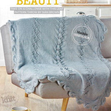 Chunky Leaf Lace Throw