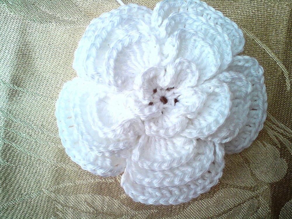 4 Layer Big Crochet flower with open centre