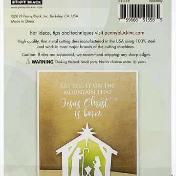 Penny Black Creative Dies - Heavenly 2.7"X2.6"