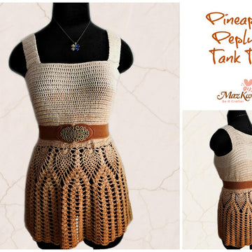 Pineapple Peplum Tank Top