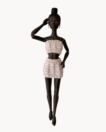 Cable Crop for 1:6 scale fashion dolls