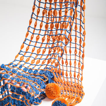 Hint of spring crochet scarf
