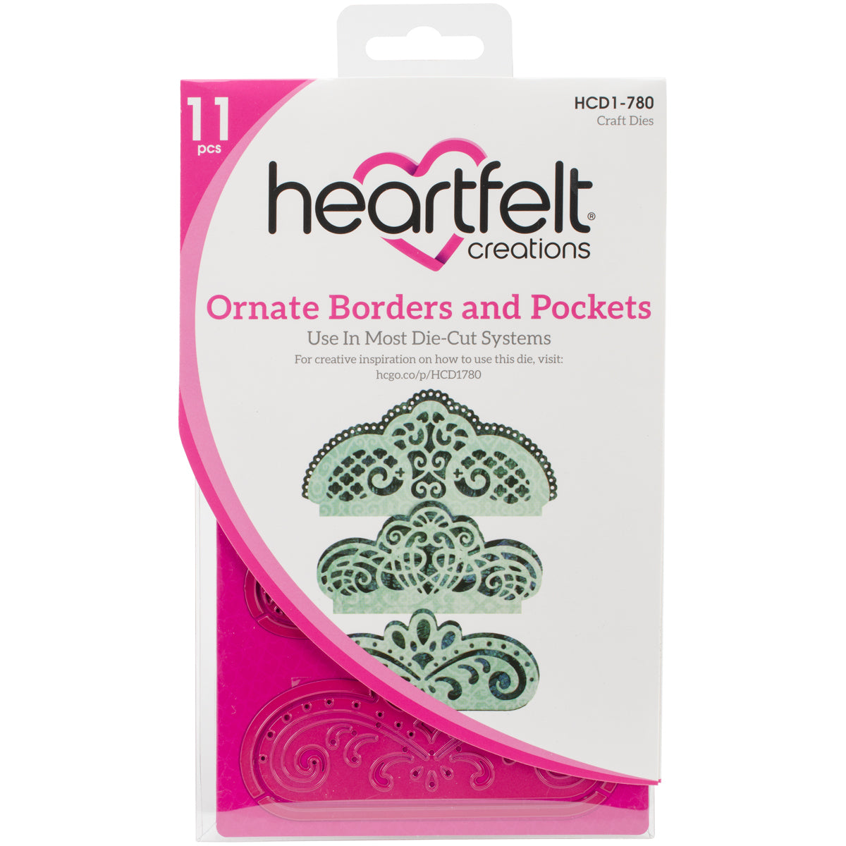 Heartfelt Creations Cut & Emboss Dies - Ornate Borders & Pockets .15" To 4.5"