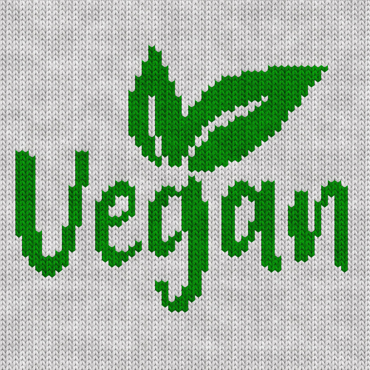Vegan Leaf Knitting Chart
