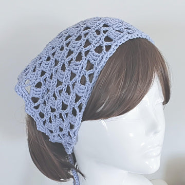 Crochet Lacy Boho Bandana