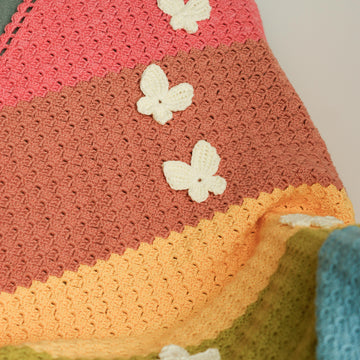Crochet Rainbow Baby Blanket