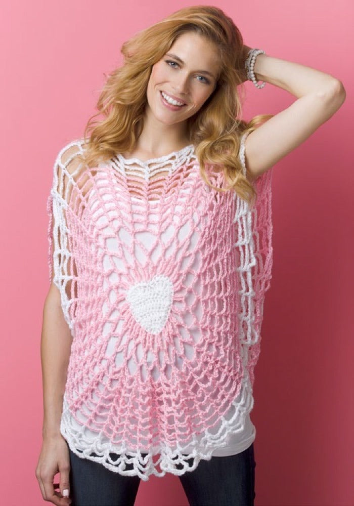 Lighthearted Tunic in Red Heart Soft Solids - LW2810